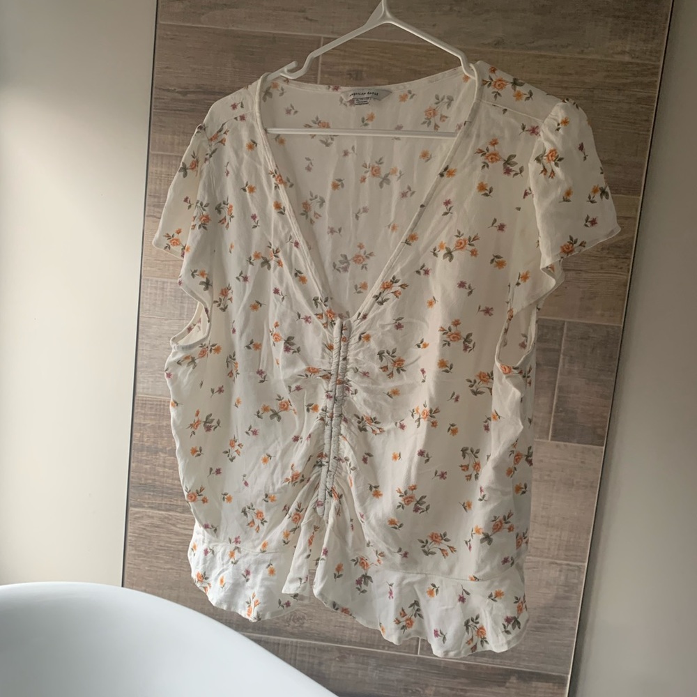 American Eagle Floral Crop Top